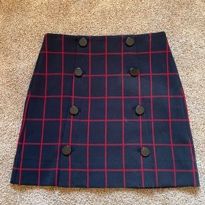 Loft plaid skirt